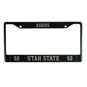 Utah State Aggies License Plate Frame black